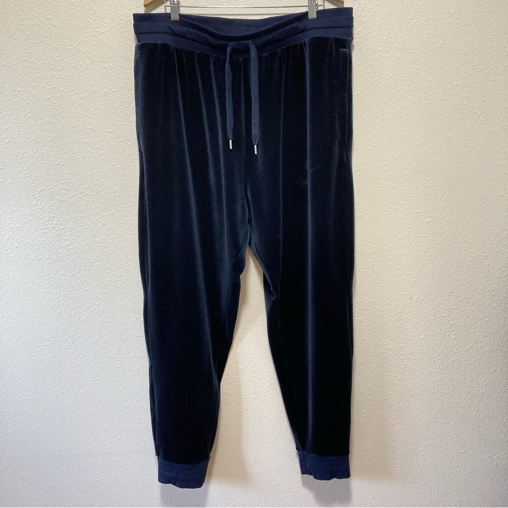 Nike Mens Joogers Sweatpants Casual Stretch Velvet Blue Sz XXL - Picture 14 of 15
